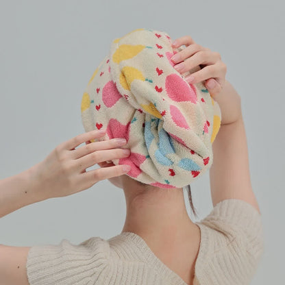 Cotton Rural Pear Hair Drying Towel Wrap - image 2