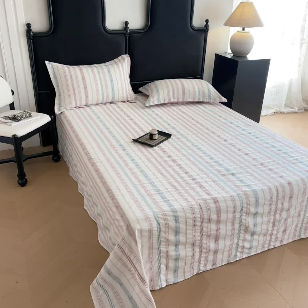 Striped Jacquard Pure Cotton Sheet Bedspread - image 5