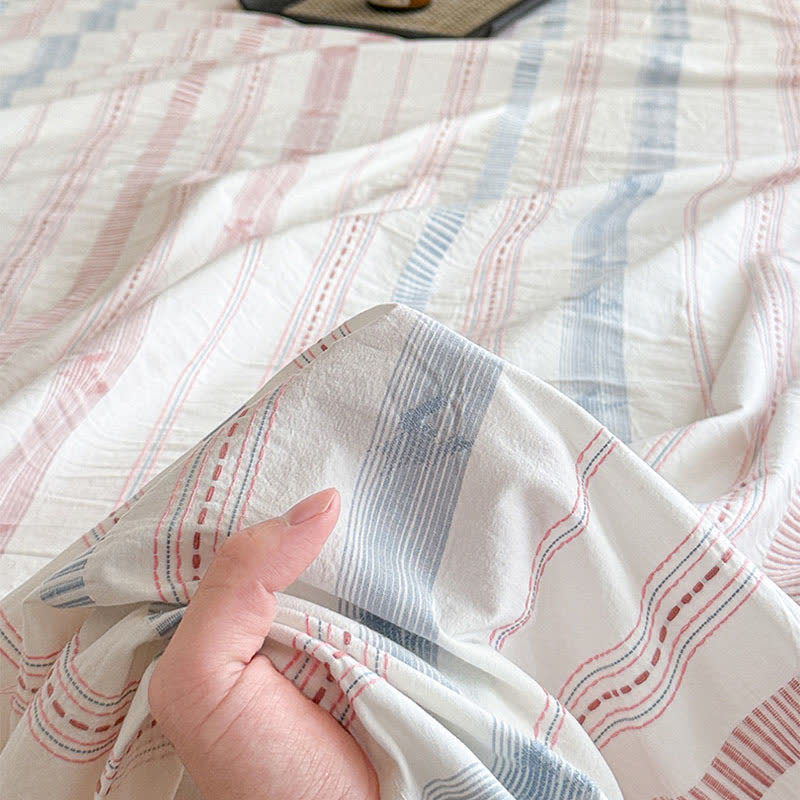 Striped Jacquard Pure Cotton Sheet Bedspread - image 8