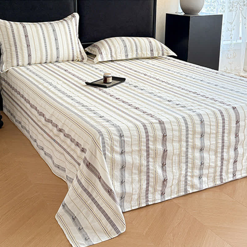 Striped Jacquard Pure Cotton Sheet Bedspread - image 11