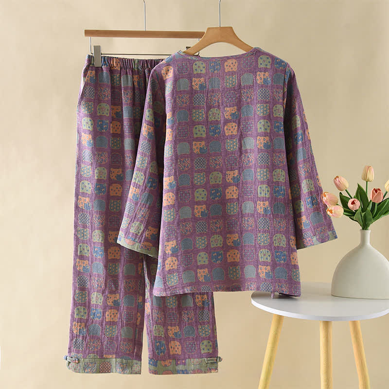 Vintage Cotton Cat Long Sleeve Pajamas - image 1