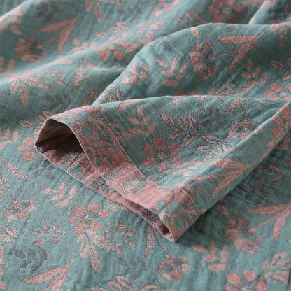 Vintage Cotton Botanical Long Sleeve Pajamas - image 2