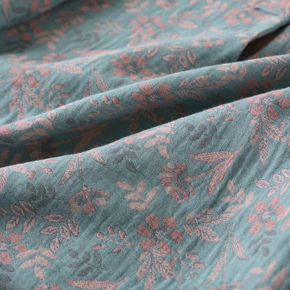 Vintage Cotton Botanical Long Sleeve Pajamas - image 5