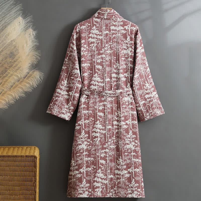 Botanical Cotton Double Layer Gauze Robe - image 10
