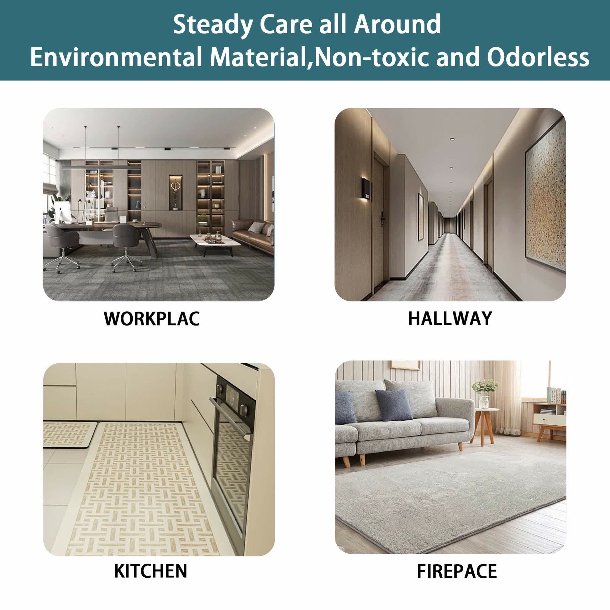 Hardwood Tile Floor Non Slip Rug Tape - image 4