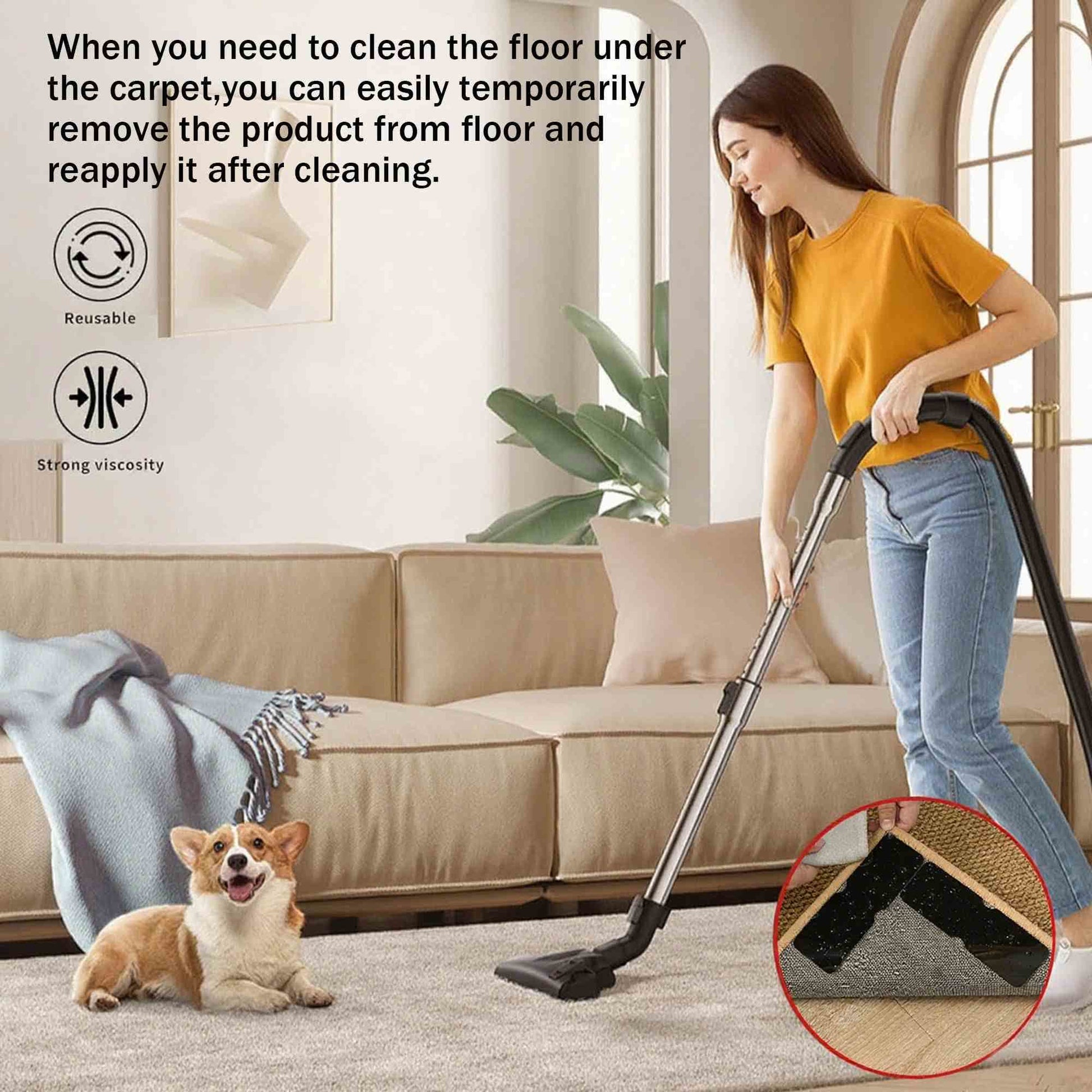 Adhesive Non Slip Rug Tape - image 11