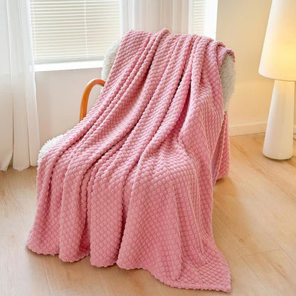 Polka Dot Jacquard Warm Throw Blanket - image 11