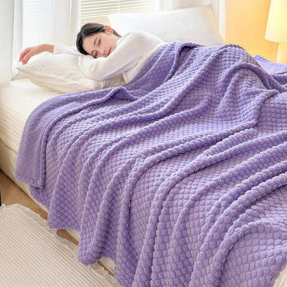 Polka Dot Jacquard Warm Throw Blanket - image 2