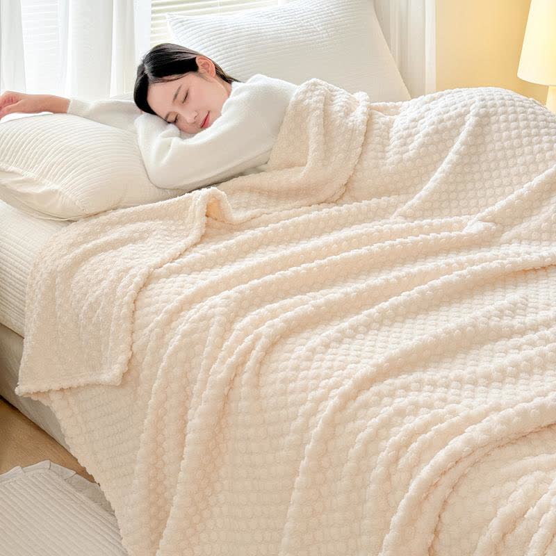 Polka Dot Jacquard Warm Throw Blanket - image 13