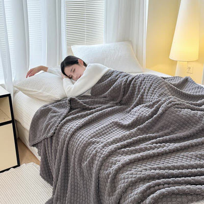 Polka Dot Jacquard Warm Throw Blanket - image 15