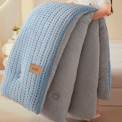 Waffle Jacquard Warm Plush Blanket - image 8