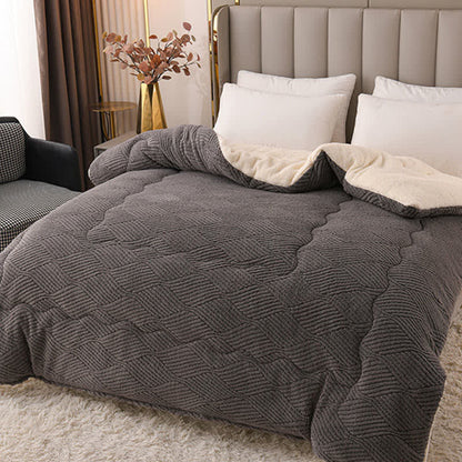 Wavy Striped Jacquard Sherpa Plush Blanket - image 6