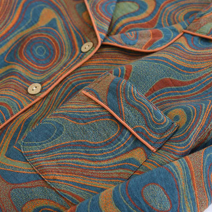 Artistic abstract Cotton Pajama Set - image 4