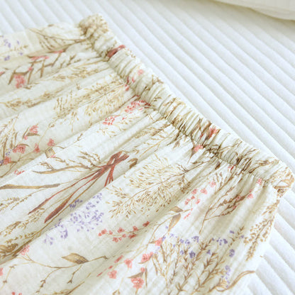 Muted Floral Cotton Gauze Pajama Set - image 11