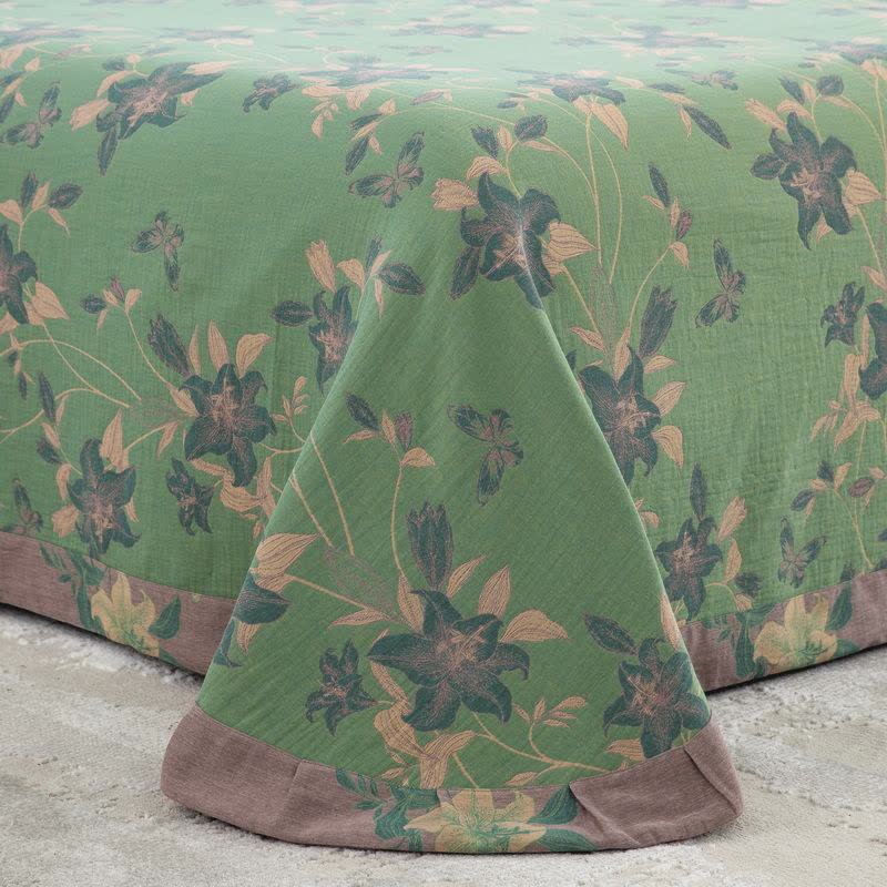 Elegant Lily Cotton Gauze Bedding Set (4PCS)  - image 7