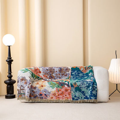 Dreamy Flower Cotton Gauze Reversible Quilt - image 4