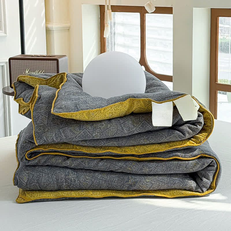 Subtle Pattern Cotton Gauze Quilt - image 5