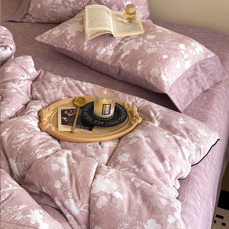 Rustic Style Pastel Floral Quilt - image 2