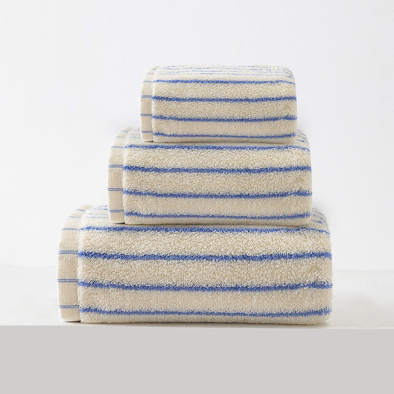 Pure Cotton Soft Bath Towel Set - White - 3pc Set - 13" x 13"+13" x 29"+20" x 35"+28" x 55" - image 11
