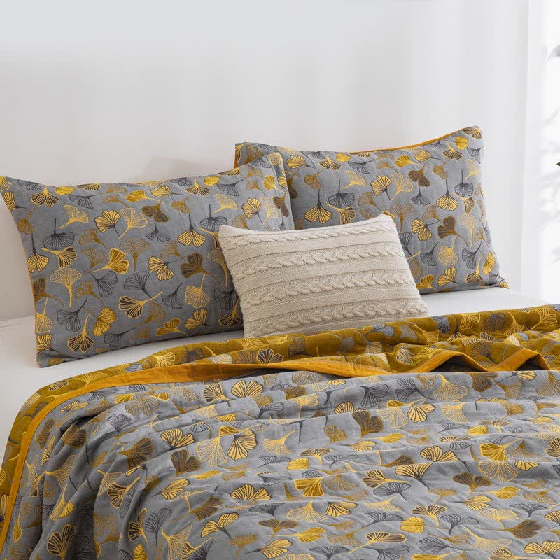 Ginkgo Biloba Organic Cotton Quilt - image 44