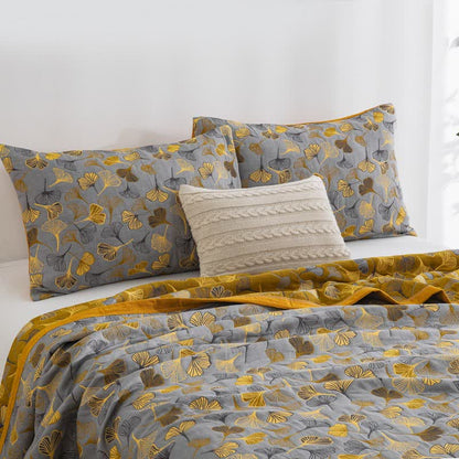 Ginkgo Biloba Organic Cotton Quilt - image 44
