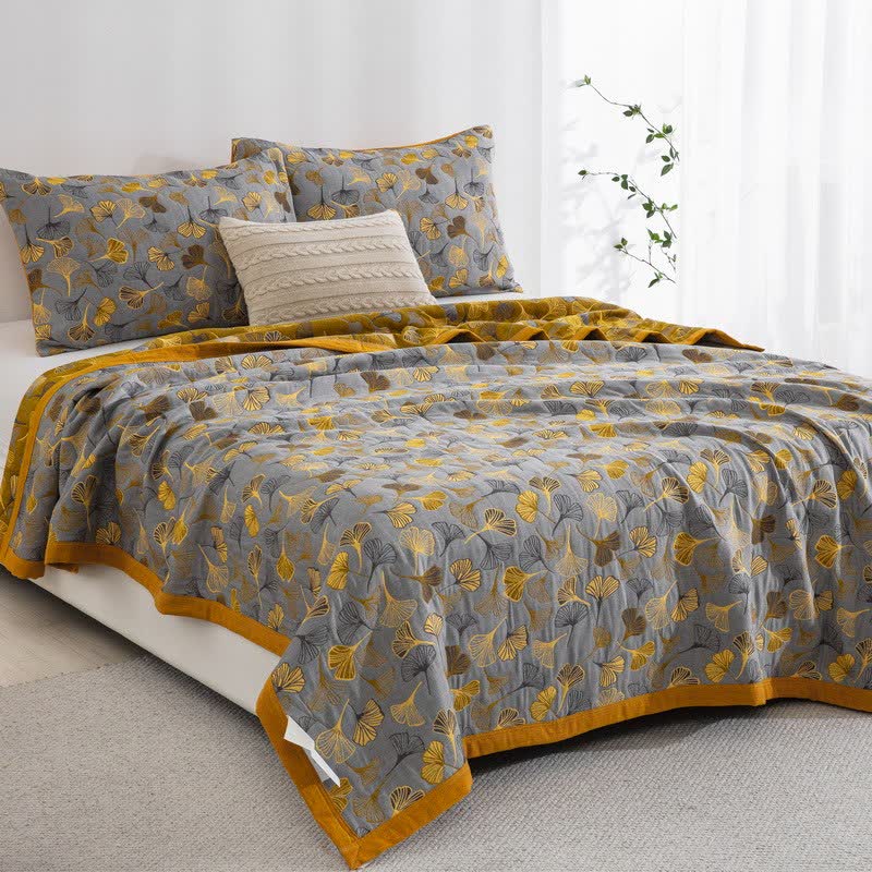 Ginkgo Biloba Organic Cotton Quilt - image 42
