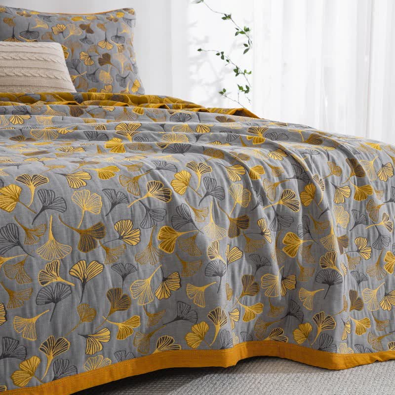 Ginkgo Biloba Organic Cotton Quilt - image 48