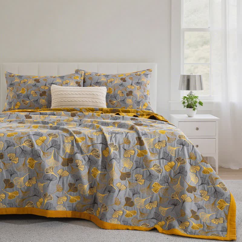 Ginkgo Biloba Organic Cotton Quilt - image 43