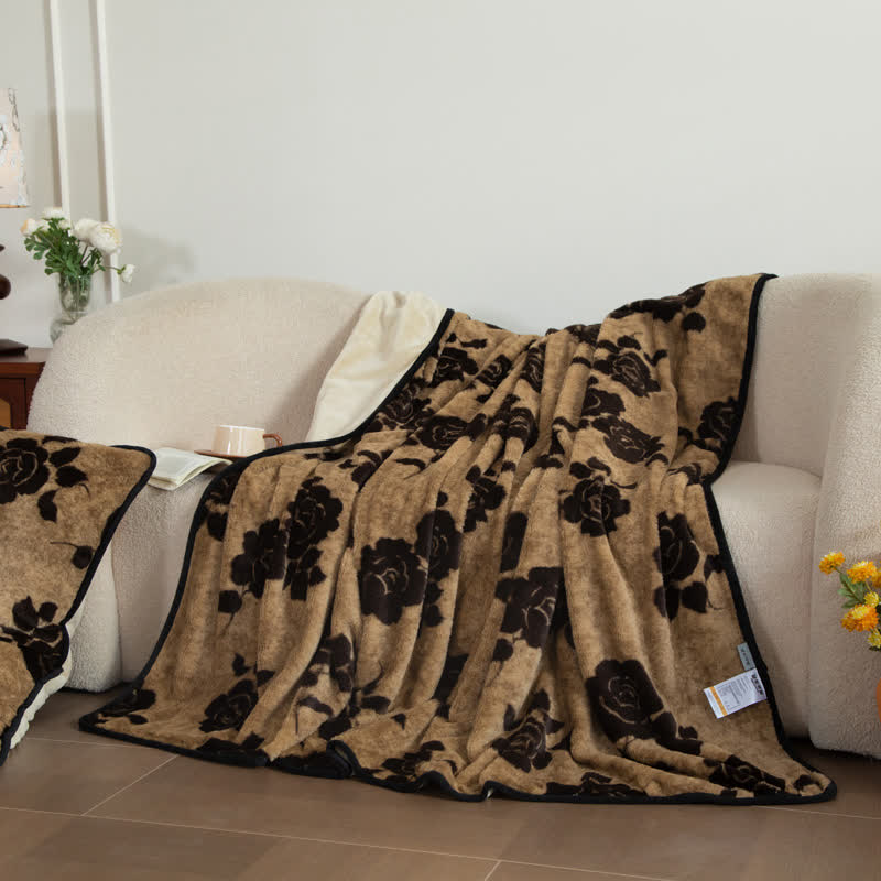 Rose Plush Fitted Sheet Blanket - image 7