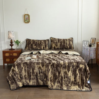 Artistic Style Abstract Fitted Sheet Blanket - 2PCS Pillowcases - 19" x 29" - image 0