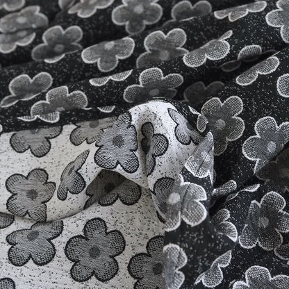 Black Floral Jacquard Natural Cotton Nightwear - image 17