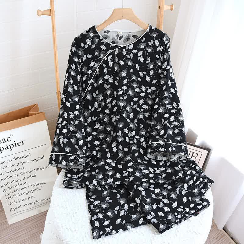 Silk Tree Flower Natural Cotton Nightwear - Loungewear - XL - image 0