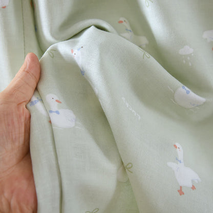 Cartoon Duck Cotton Gauze Loungewear Set - image 9