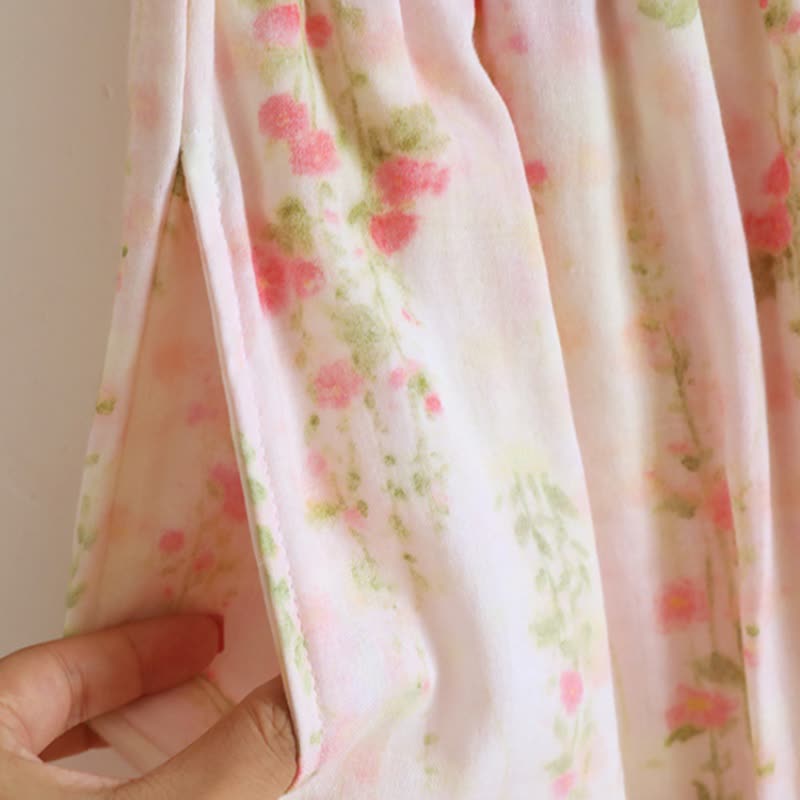 Pink Rose Cotton Gauze Loungewear Set - image 6