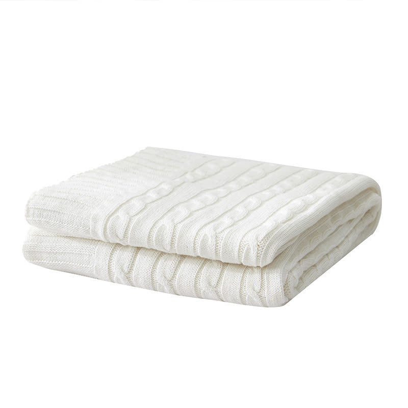 Ownkoti Solid Color Cotton Sofa Knit Blanket - image 27