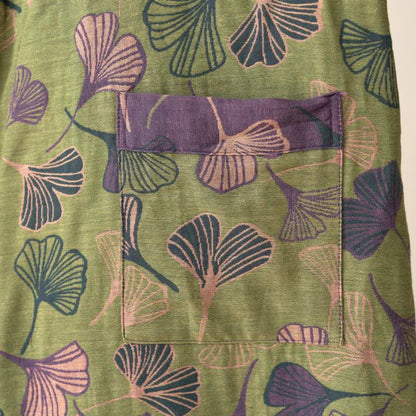 Ginkgo Biloba Cotton Gauze Kimono Robe - image 46