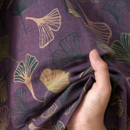Ginkgo Biloba Cotton Gauze Kimono Robe - image 7