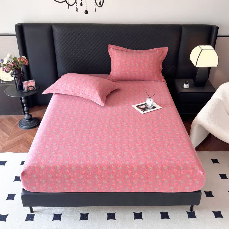 Pastoral Floral Cotton Gauze Fitted Sheet - image 1