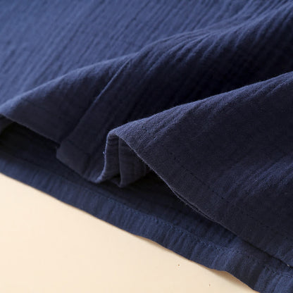 Unisex Minimalist Cotton Gauze Kimono Bathrobe - image 9