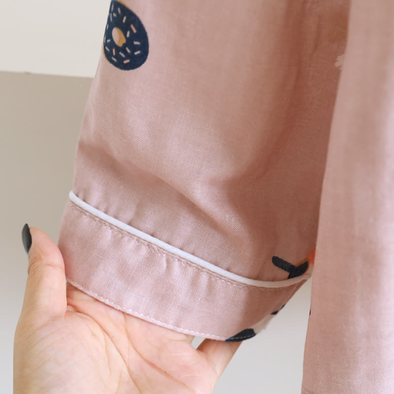 Matching Cartoon Cat Cotton Loungewear Set - image 2