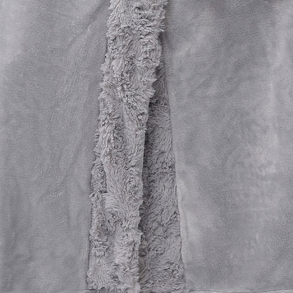 Minimalist Solid Flannel Plush Robe - image 4