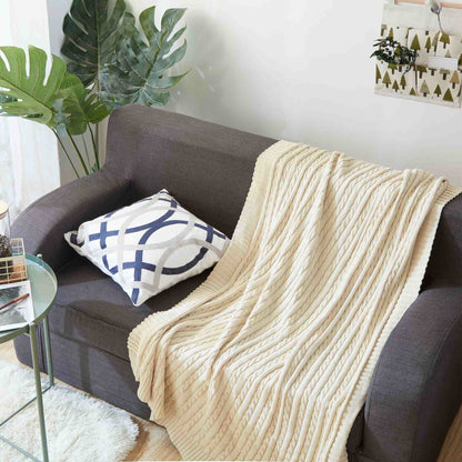 Ownkoti Solid Color Cotton Sofa Knit Blanket - image 16