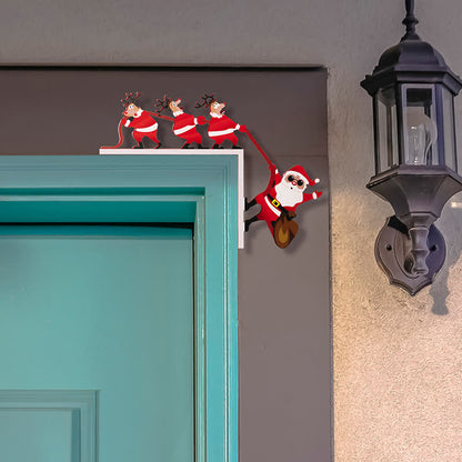 Halloween Santa & Reindeer Door Corner Decoration - image 6