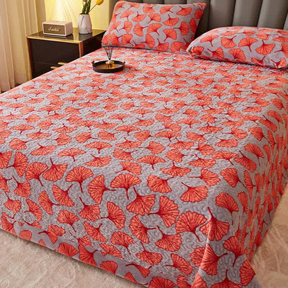 Ownkoti Ginkgo Leaf Quilted Plush Coverlet - image 2