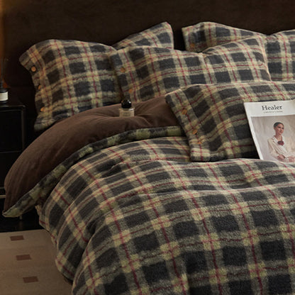 Classic Plaid Cozy Thick Bedding Set (4PCS) - image 4