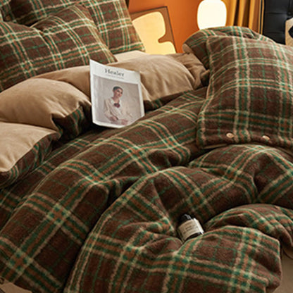 Classic Plaid Cozy Thick Bedding Set (4PCS) - image 15
