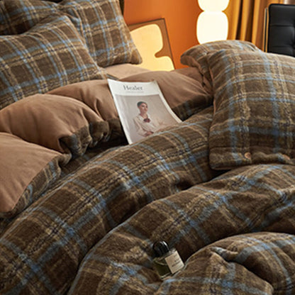Classic Plaid Cozy Thick Bedding Set (4PCS) - image 40