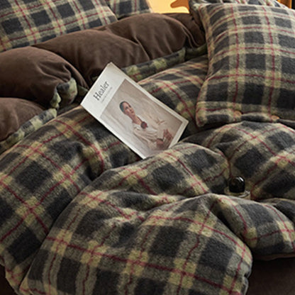 Classic Plaid Cozy Thick Bedding Set (4PCS) - image 7