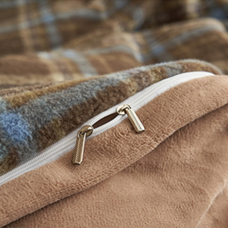 Classic Plaid Cozy Thick Bedding Set (4PCS) - image 45