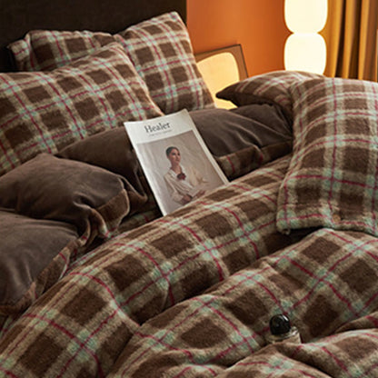 Classic Plaid Cozy Thick Bedding Set (4PCS) - image 24